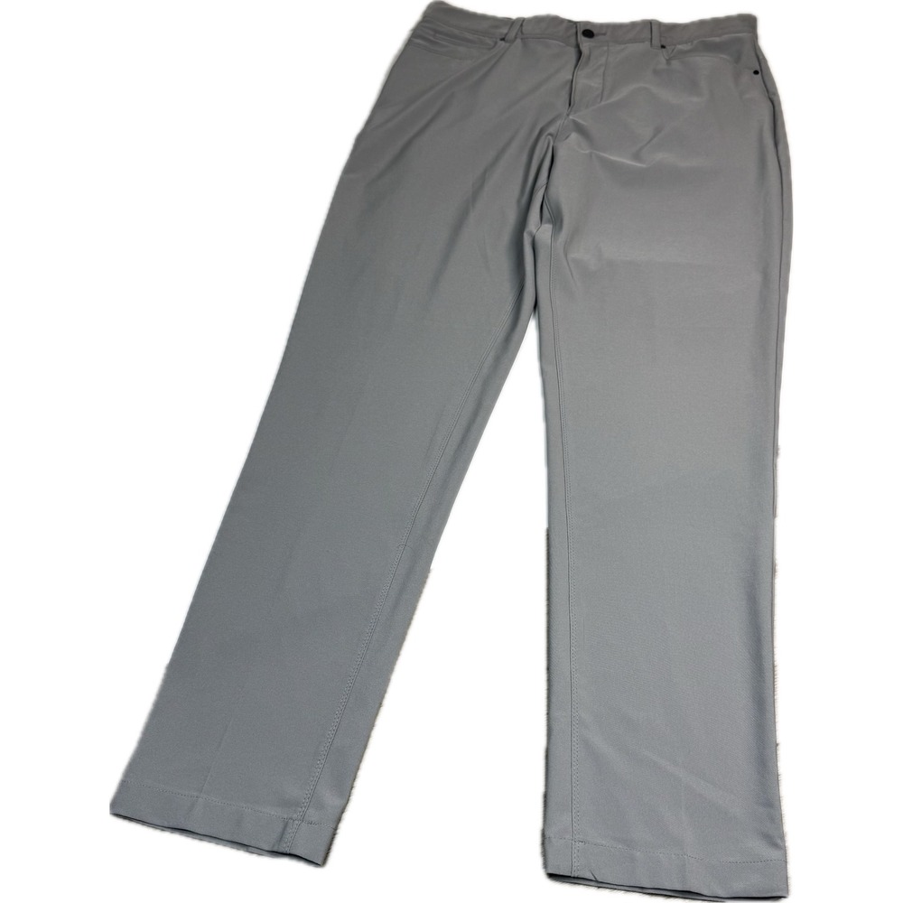 VRST Mens Limitless Slim Fit Chino Pants Grey MVG25004 36x34 Stretch Performance - Picture 2 of 8